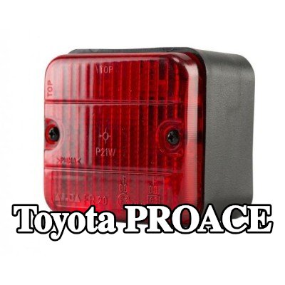 XL مصباح الضباب الخلفي, مع مواد تثبيت, بدون مصابيح — Toyota Proace
