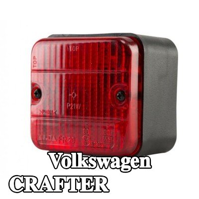 XL مصباح الضباب الخلفي, مع مواد تثبيت, بدون مصابيح — Volkswagen Crafter