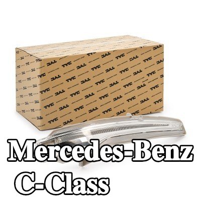 TYC مؤشر جانبي مرآة خارجية يسرى, مع LED — 2016 Mercedes-Benz C-Class