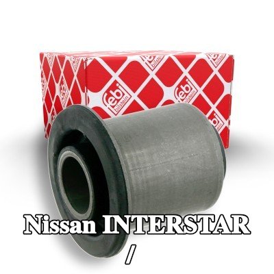 FEBI BILSTEIN جلبة الذراع الخلفي / ذراع التعليق الأمامي, المحور الأمامي السفلي — Nissan Interstar