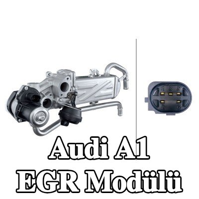 HELLA EGR soğutuculu EGR Modülü, conta/sızdırmazlık elemanları ile, EGR valfli — 2012 Audi A1