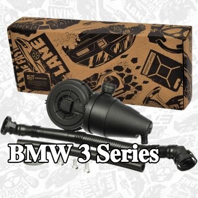 ET ENGINETEAM فاصل الزيت, فتحة تهوية علبة المرافق في رأس الأسطوانة, مع خرطوم, مع مسامير — 1995 BMW 3 Series