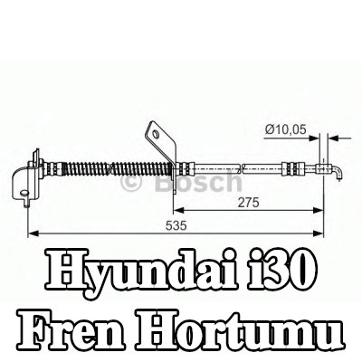 BOSCH Fren hortumu 527mm — 2012 Hyundai i30