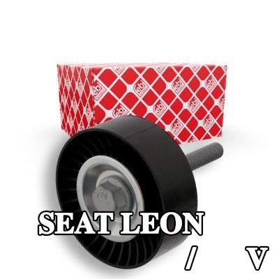 FEBI BILSTEIN بكرة الانحراف/التوجيه, V-ribbed belt Outer Diameter: 76mm, مع برغي — 2008 SEAT Leon