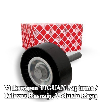 FEBI BILSTEIN Saptırma / kılavuz kasnağı, V-ribbed belt Outer Diameter: 76mm, vida ile — 2012 Volkswagen Tiguan