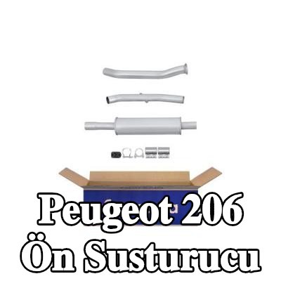 HELLA Ön susturucu Ön, montaj parçaları ile — Peugeot 206