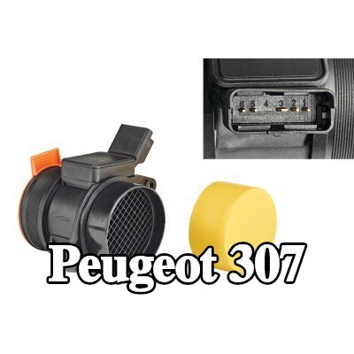VALEO مستشعر تدفق الهواء الكلي 12V, مع مستشعر درجة حرارة الهواء المدمج — 2000 Peugeot 307