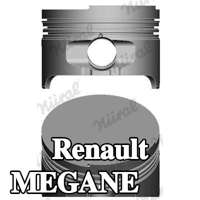 NÜRAL مكبس للأسطوانة 3, للأسطوانة 4 — 1996 Renault Megane
