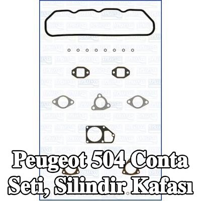 AJUSA Conta seti, valf gövdesi contalı silindir kafası, silindir kafası contası olmadan — Peugeot 504