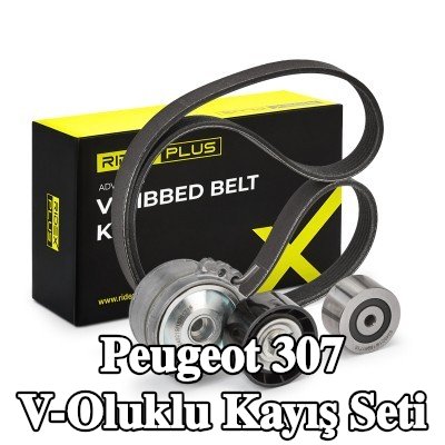 RIDEX PLUS V-Oluklu Kayış Seti — Peugeot 307