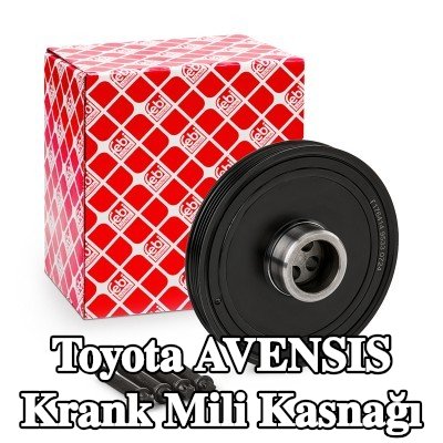 FEBI BILSTEIN Krank mili için krank mili kasnağı, cıvata/vida ile — Toyota Avensis