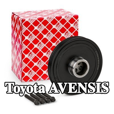 FEBI BILSTEIN بكرة العمود المرفقي للعمود المرفقي, مع مسامير/براغي — Toyota Avensis