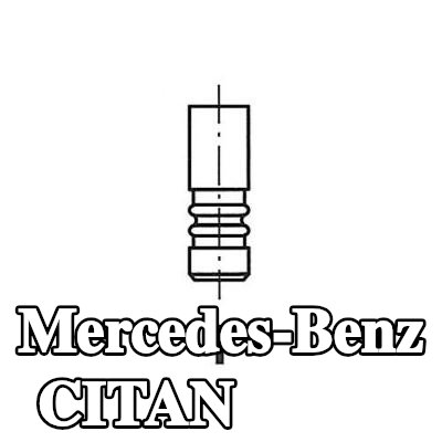 FRECCIA صمام السحب ساق الصمام المطلي بالكروم — Mercedes-Benz Citan