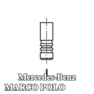 FRECCIA صمام السحب ساق الصمام المطلي بالكروم — Mercedes-Benz Marco Polo