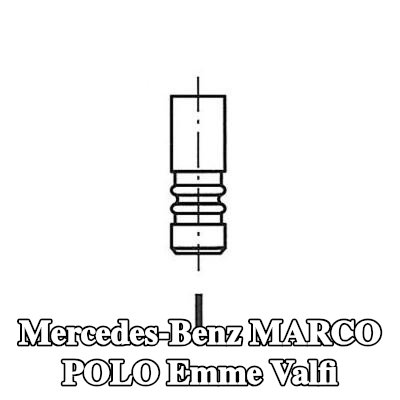 FRECCIA Emme valfi Krom kaplı valf gövdesi — Mercedes-Benz Marco Polo