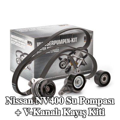HEPU Su Pompası + V-Kanalı Kayış Kiti — Nissan Nv400