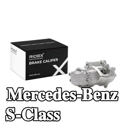 RIDEX مكابح الفرامل للمحور الأمامي, المحور الأمامي الأيمن, مع إطار تثبيت — 2000 Mercedes-Benz S-Class
