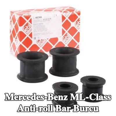 FEBI BILSTEIN Ön aks stabilizatör çubuğu burcu, Kauçuk — 2000 Mercedes-Benz ML-Class