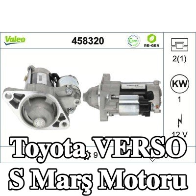 VALEO Marş motoru YENİLENMİŞ PREMIUM, 1kW — 2012 Toyota Verso S