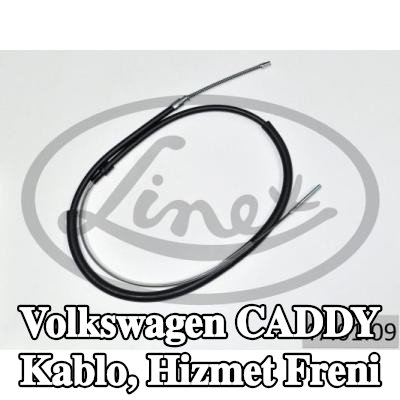 LINEX Kablo, hizmet freni — 1990 Volkswagen Caddy