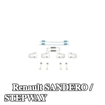 BOSCH مجموعة تركيب حذاء الفرامل مع نوابض — Renault Sandero / Stepway