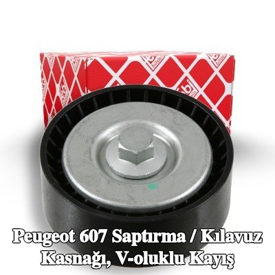 FEBI BILSTEIN Saptırma / kılavuz kasnağı, V-ribbed belt Outer Diameter: 70mm, vida ile — 2006 Peugeot 607