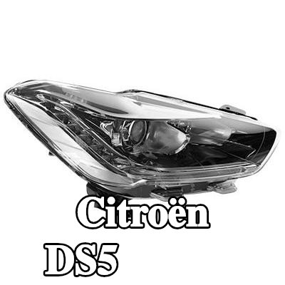 VAN WEZEL المصباح الأيمن, H7/H1, مع محرك لتسوية المصابيح الأمامية — Citroën Ds5