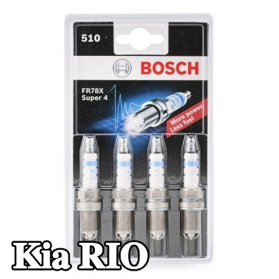 BOSCH حجم مفتاح شمعة الإشعال: 16 مم, فئة ممتازة 4 — 2011 Kia Rio