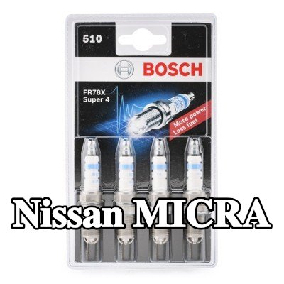 BOSCH حجم مفتاح شمعة الإشعال: 16 مم, فئة ممتازة 4 — 2002 Nissan Micra