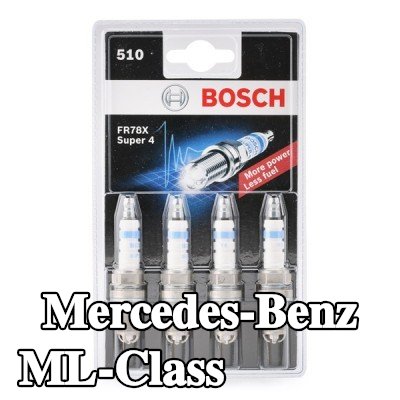 BOSCH حجم مفتاح شمعة الإشعال: 16 مم, فئة ممتازة 4 — 2002 Mercedes-Benz ML-Class
