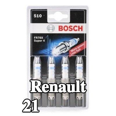 BOSCH حجم مفتاح شمعة الإشعال: 16 مم, فئة ممتازة 4 — Renault 21