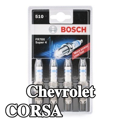 BOSCH حجم مفتاح شمعة الإشعال: 16 مم, فئة ممتازة 4 — 1995 Chevrolet Corsa