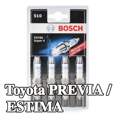 BOSCH حجم مفتاح شمعة الإشعال: 16 مم, فئة ممتازة 4 — Toyota Previa / Estima