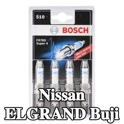 BOSCH Buji Anahtar Boyutu: 16 mm, Premium 4 — 2002 Nissan Elgrand