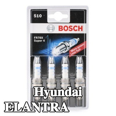 BOSCH حجم مفتاح شمعة الإشعال: 16 مم, فئة ممتازة 4 — 2002 Hyundai Elantra