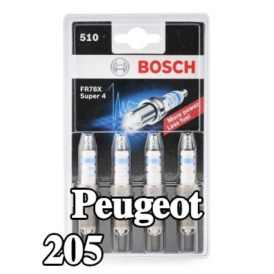 BOSCH حجم مفتاح شمعة الإشعال: 16 مم, فئة ممتازة 4 — Peugeot 205
