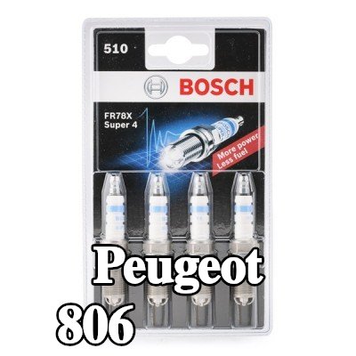BOSCH حجم مفتاح شمعة الإشعال: 16 مم, فئة ممتازة 4 — 2000 Peugeot 806