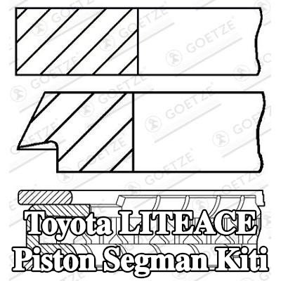 GOETZE ENGINE Piston Segman Kiti — Toyota Liteace