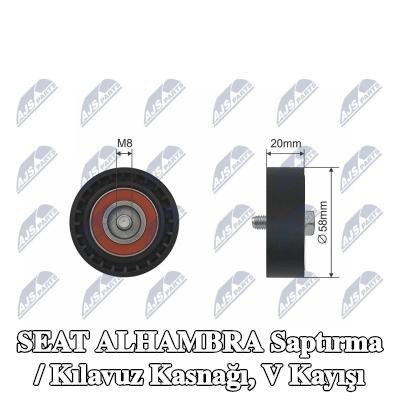 NTY Saptırma / Kılavuz Kasnağı, V kayışı — 2012 SEAT Alhambra