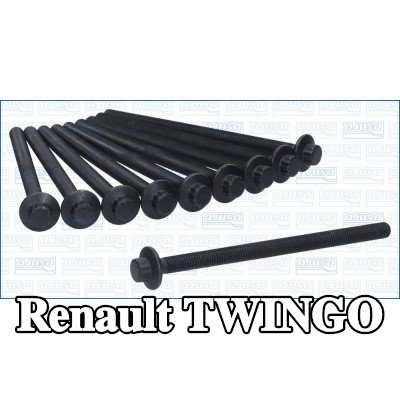 AJUSA مجموعة البراغي, رأس الأسطوانة M8, 125, 1mm — Renault Twingo
