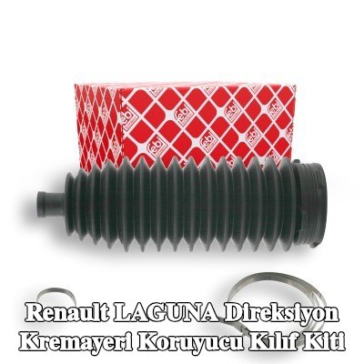 FEBI BILSTEIN Sol ön aks direksiyon kremayeri kılıfı kiti, kelepçeli — 2002 Renault Laguna