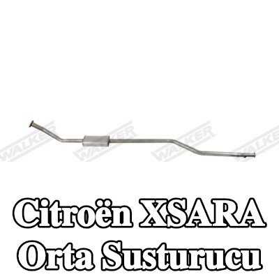 WALKER Orta susturucu 2460mm, montaj parçaları olmadan — 2011 Citroën Xsara