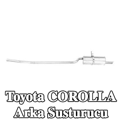 WALKER Arka susturucu 1920mm, montaj parçaları olmadan — 2000 Toyota Corolla