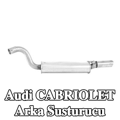 WALKER Arka susturucu 1000mm, montaj parçaları olmadan — 1997 Audi Cabriolet