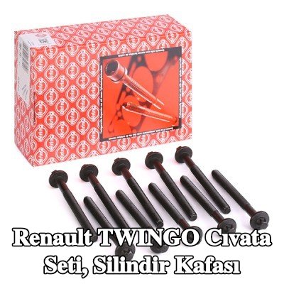 ELRING Cıvata Kiti, silindir kafası M9x1, 25x103 — 2002 Renault Twingo