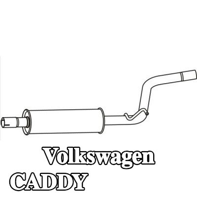 VEGAZ كاتم الصوت الأوسط — Volkswagen Caddy