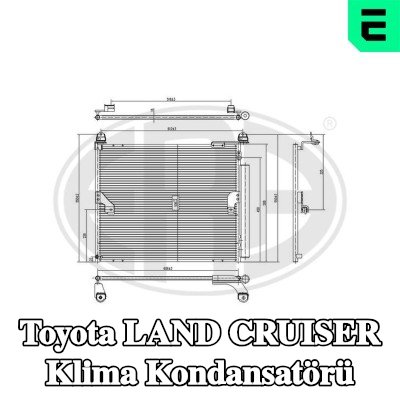 ERA Kurutuculu klima kondansatörü — Toyota Land Cruiser