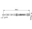 BOSCH Fren hortumu 575mm — 2003 Mitsubishi Outlander (1)