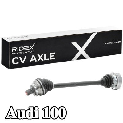 RIDEX عمود الدفع المحور الأمامي الأيسر, المحور الخلفي كلا الجانبين, 624mm — Audi 100