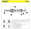 RIDEX Tahrik mili Ön Aks Sağ, 1070mm, rulmanlı (ler) — Citroën C25 (6)